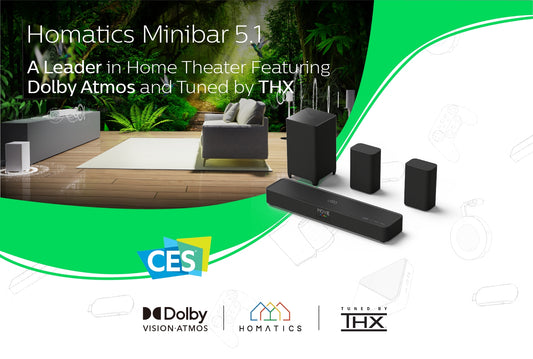 Homatics Minibar 5.1: A Leader in Home Theater Featuring Dolby Atmos and Tuned by THX