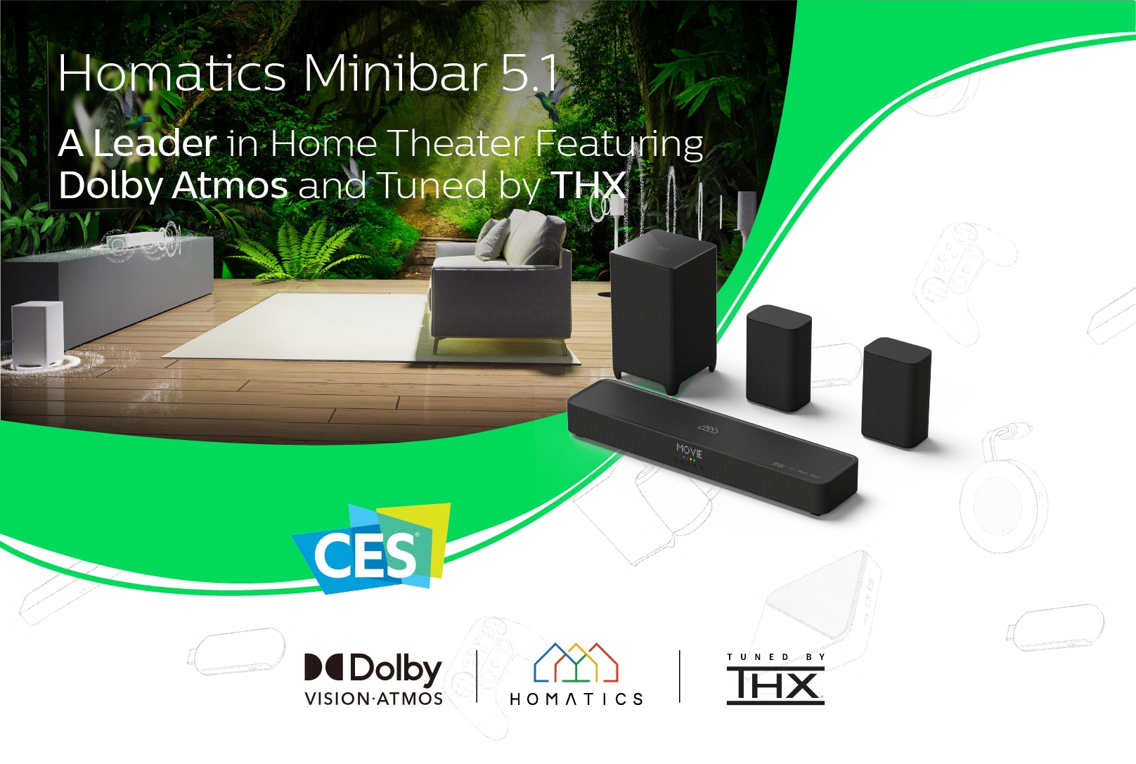 Homatics Minibar 5.1: A Leader in Home Theater Featuring Dolby Atmos a