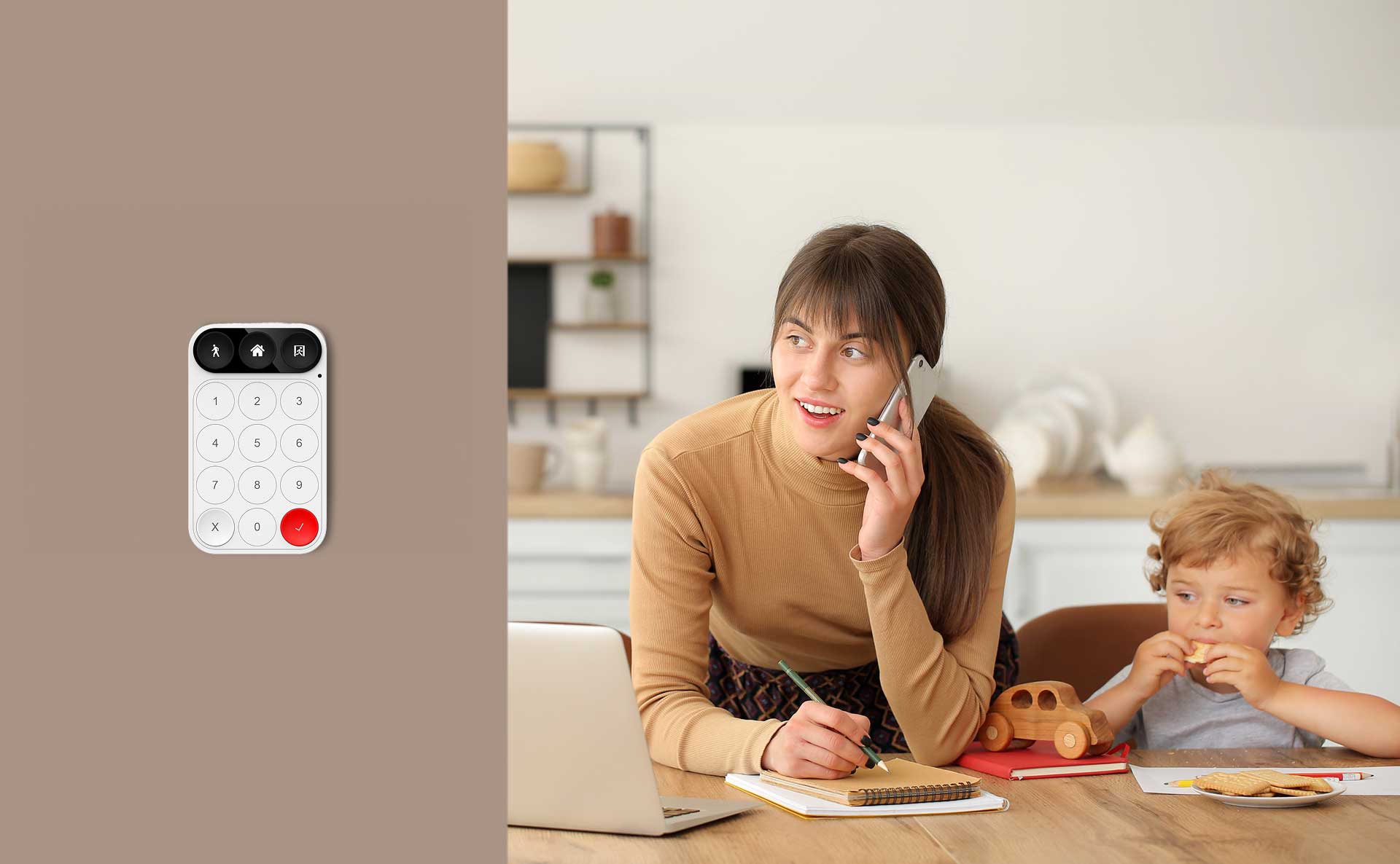 One-button operation for easy control